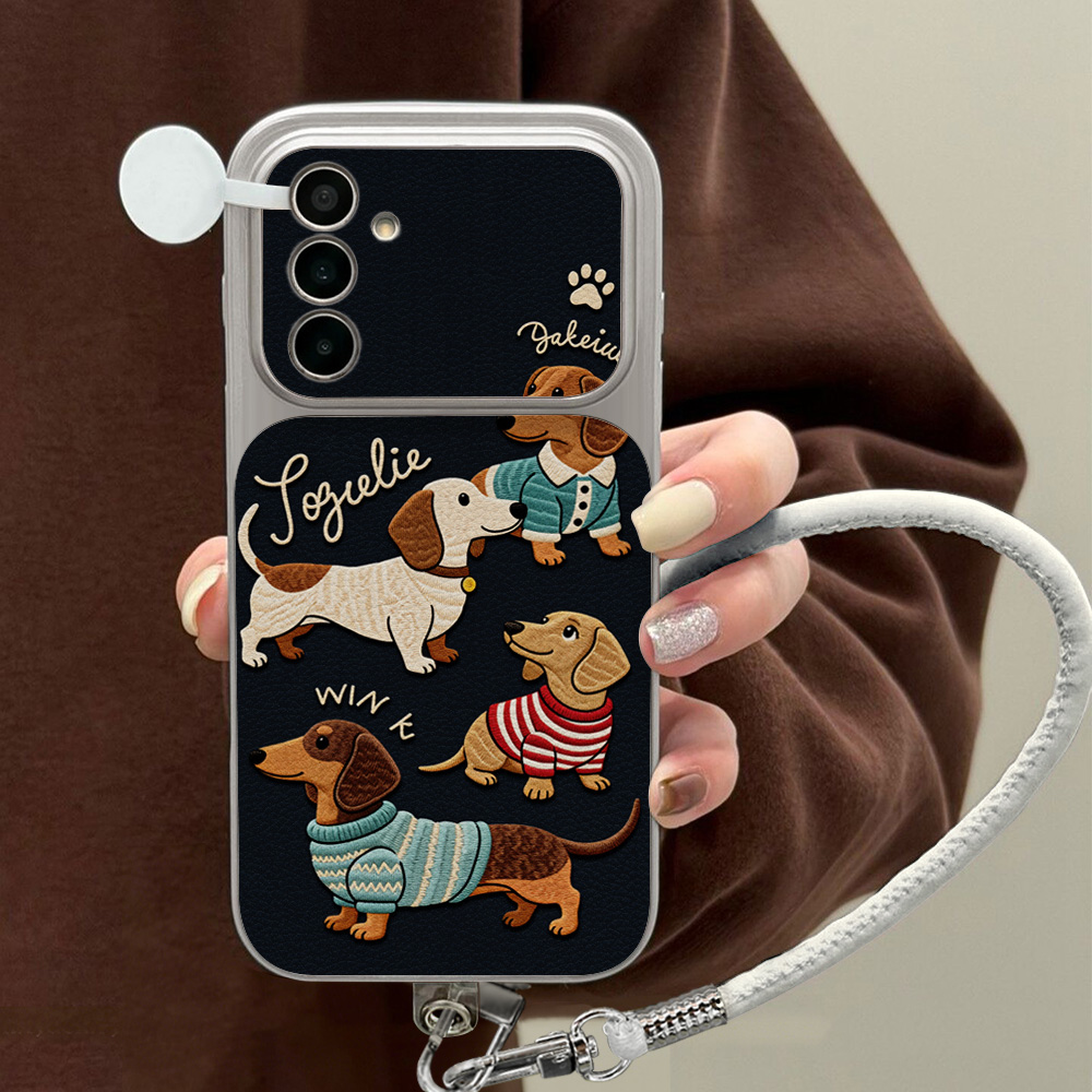 Phone Cases Cherry - جراب هاتف بتصميم كلب داشهند كرتوني