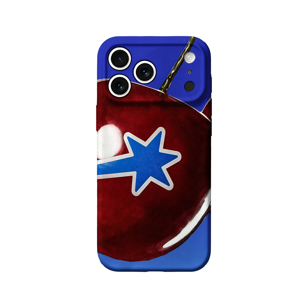 Phone Cases Cherry - غطاء هاتف بتصميم الكرز الأحمر والنجمة
