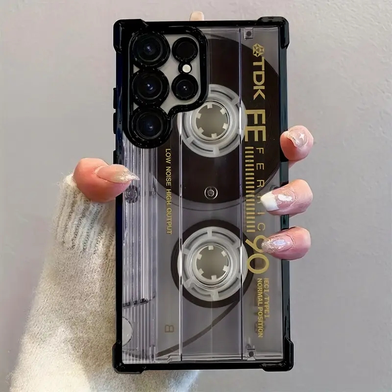 Phone Cases Galaxy A16 5G - جراب هاتف ناعم بتصميم كاسيت عتيق