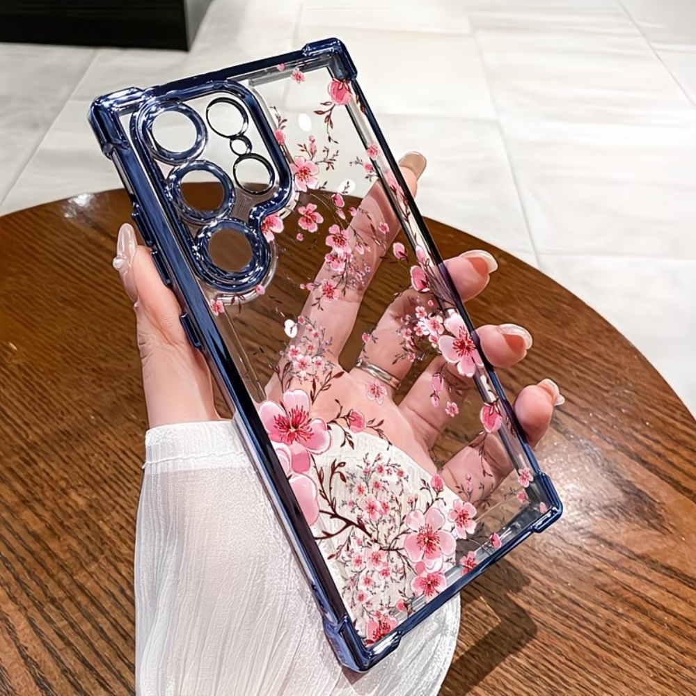 Phone Cases Cherry - غطاء هاتف مطلي بزهر الكرز مضاد