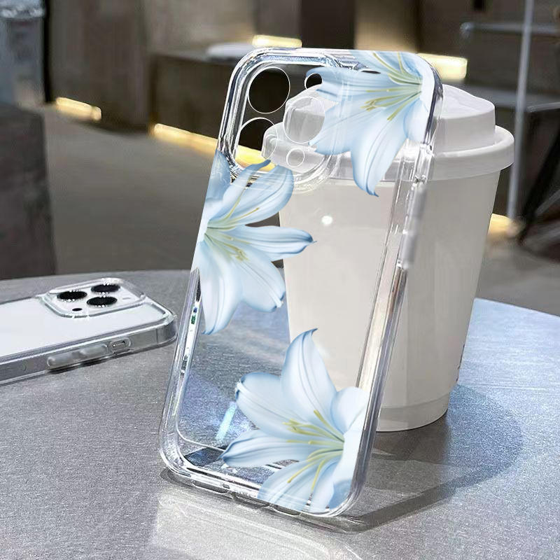 Phone Cases Xs Max - غطاء هاتف أنيق بتصميم زهرة الزنبق