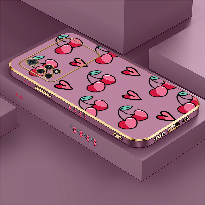 Phone Cases Cherry - غطاء هاتف فاخر من السيليكون TPU