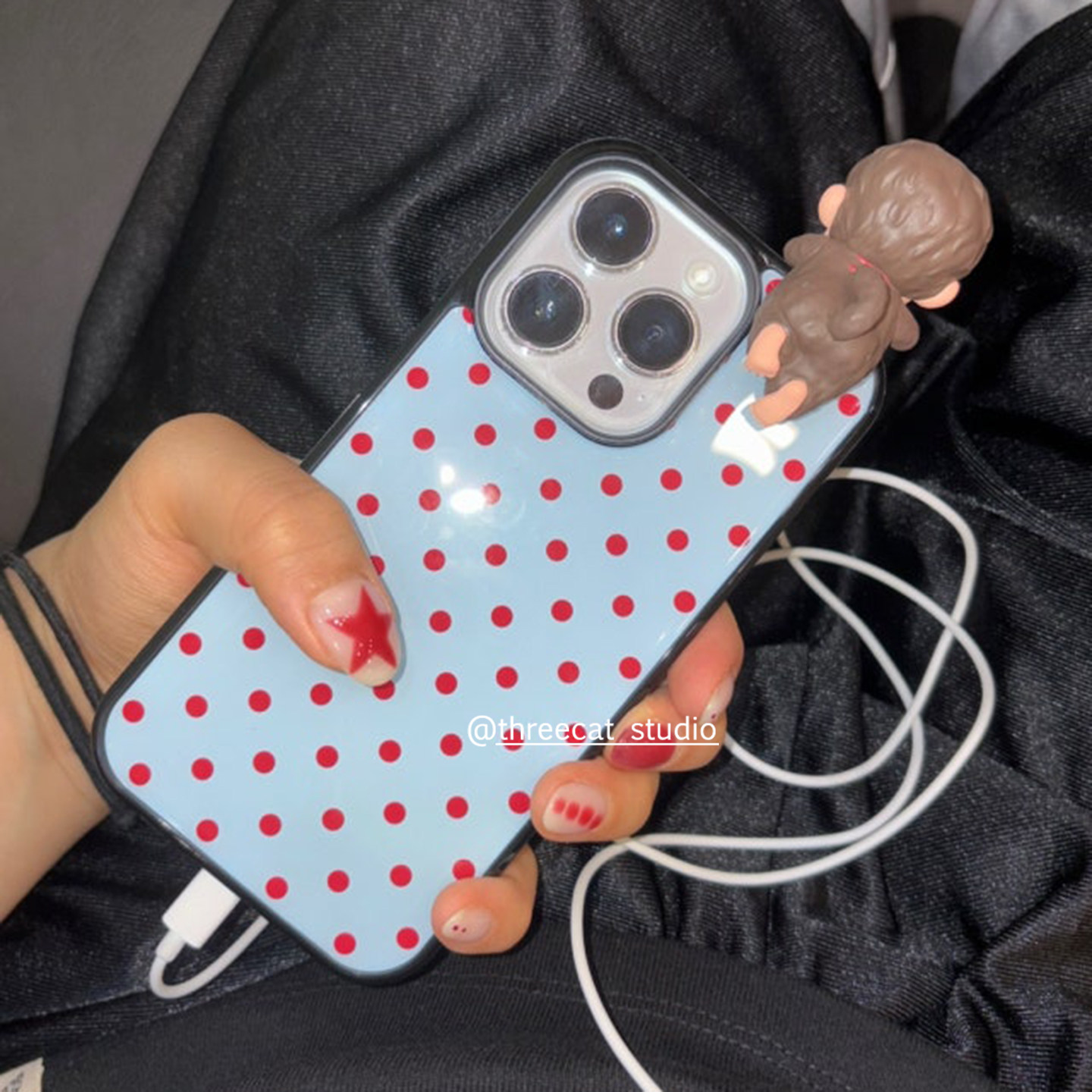 غطاء هاتف كوري ملون بنقاط البو - مراجعة Phone Cases Korea وسعره
