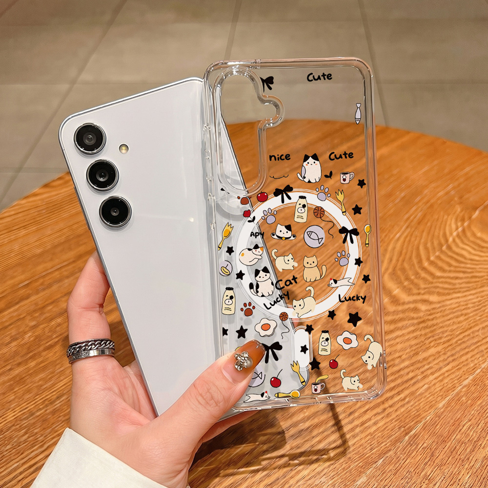 جراب هاتف مغناطيسي بتصميم قطة  - مراجعة Phone Cases Galaxy A16 5G وسعره