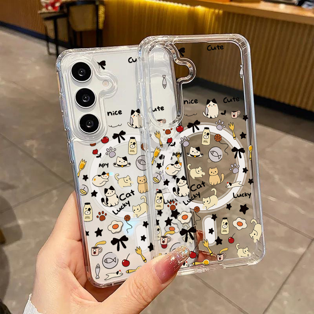 جراب هاتف مغناطيسي بتصميم قطة  - مراجعة Phone Cases Galaxy A16 5G وسعره