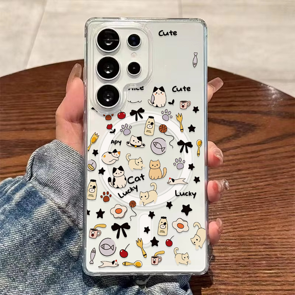 جراب هاتف مغناطيسي بتصميم قطة  - مراجعة Phone Cases Galaxy A16 5G وسعره