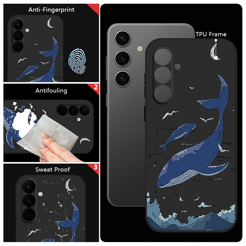 جراب هاتف حيتان لهواتف سامسونج - مراجعة Phone Cases Galaxy A16 5G وسعره