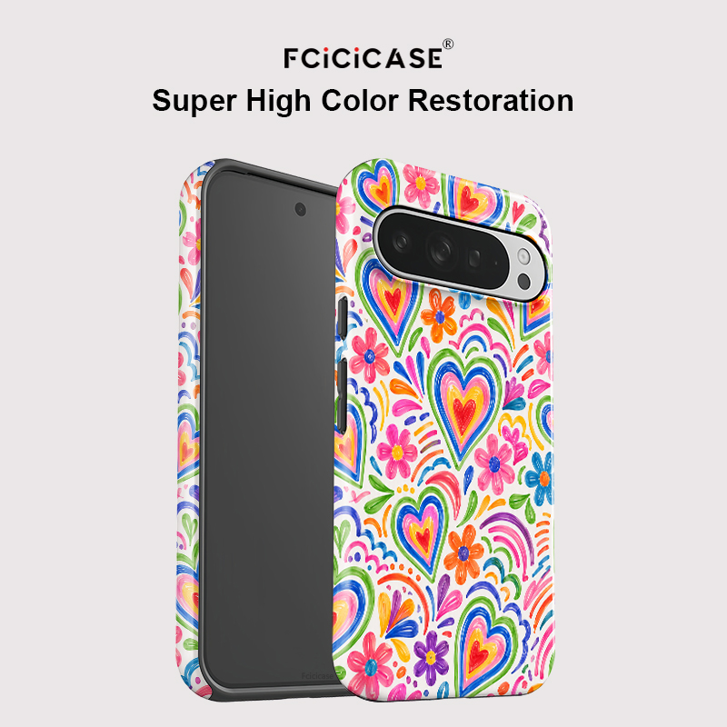غطاء هاتف Fcicicase بتصميم قلب - مراجعة Phone Cases Pixel 10 وسعره