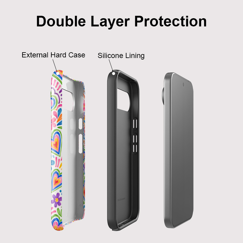 غطاء هاتف Fcicicase بتصميم قلب - مراجعة Phone Cases Pixel 10 وسعره