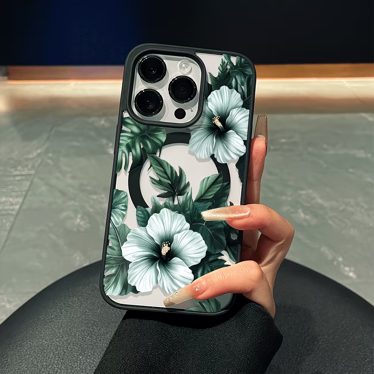 غطاء هاتف شفاف بتصميم زهور خضر - مراجعة Phone Cases Xs Max وسعره
