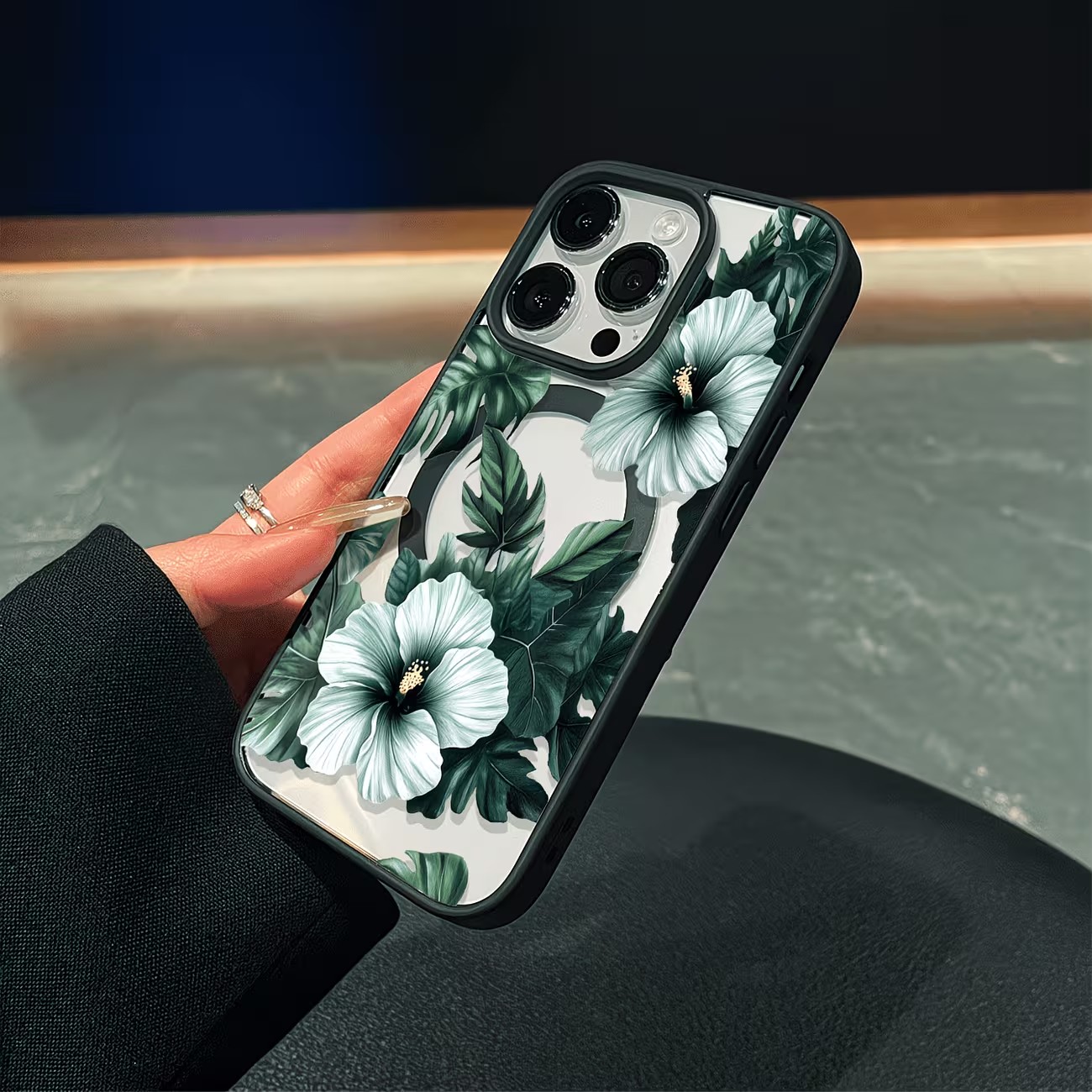 غطاء هاتف شفاف بتصميم زهور خضر - مراجعة Phone Cases Xs Max وسعره