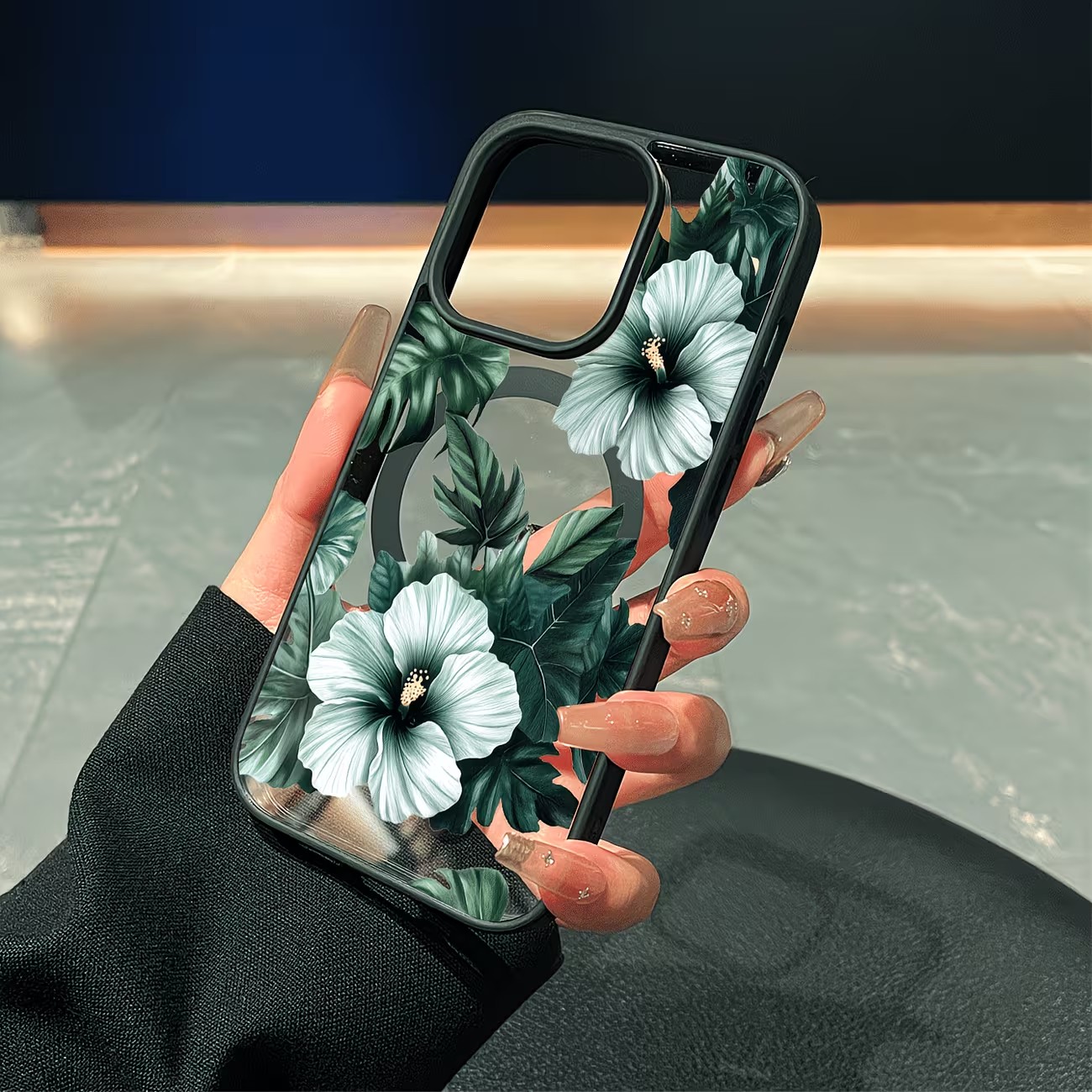 غطاء هاتف شفاف بتصميم زهور خضر - مراجعة Phone Cases Xs Max وسعره