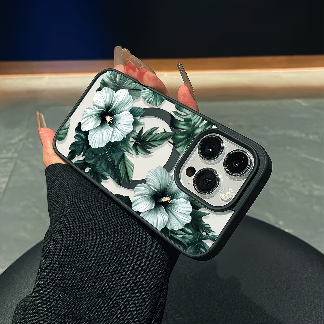 غطاء هاتف شفاف بتصميم زهور خضر - مراجعة Phone Cases Xs Max وسعره