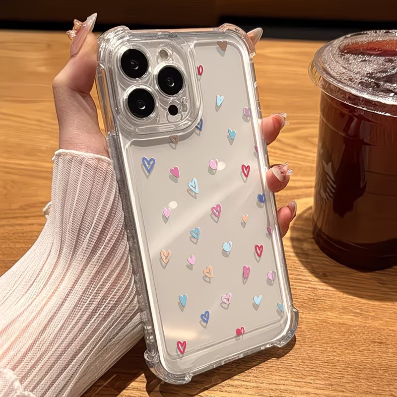 غطاء هاتف شفاف بزوايا ملونة عل - مراجعة Phone Cases Xs Max وسعره