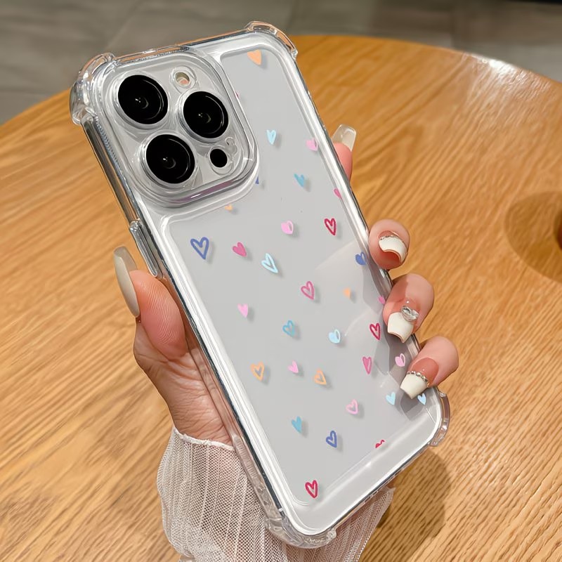 غطاء هاتف شفاف بزوايا ملونة عل - مراجعة Phone Cases Xs Max وسعره
